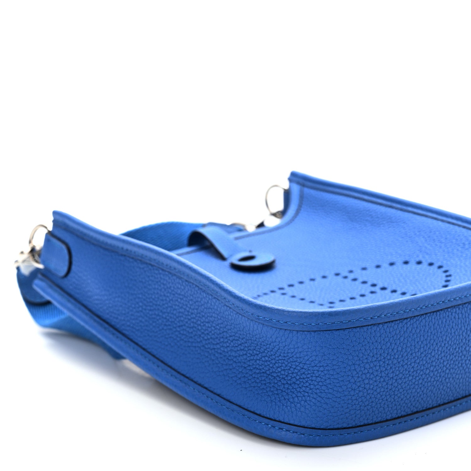 Hermes Taurillon Clemence Evelyne TPM Bleu Zellige 9 of 11