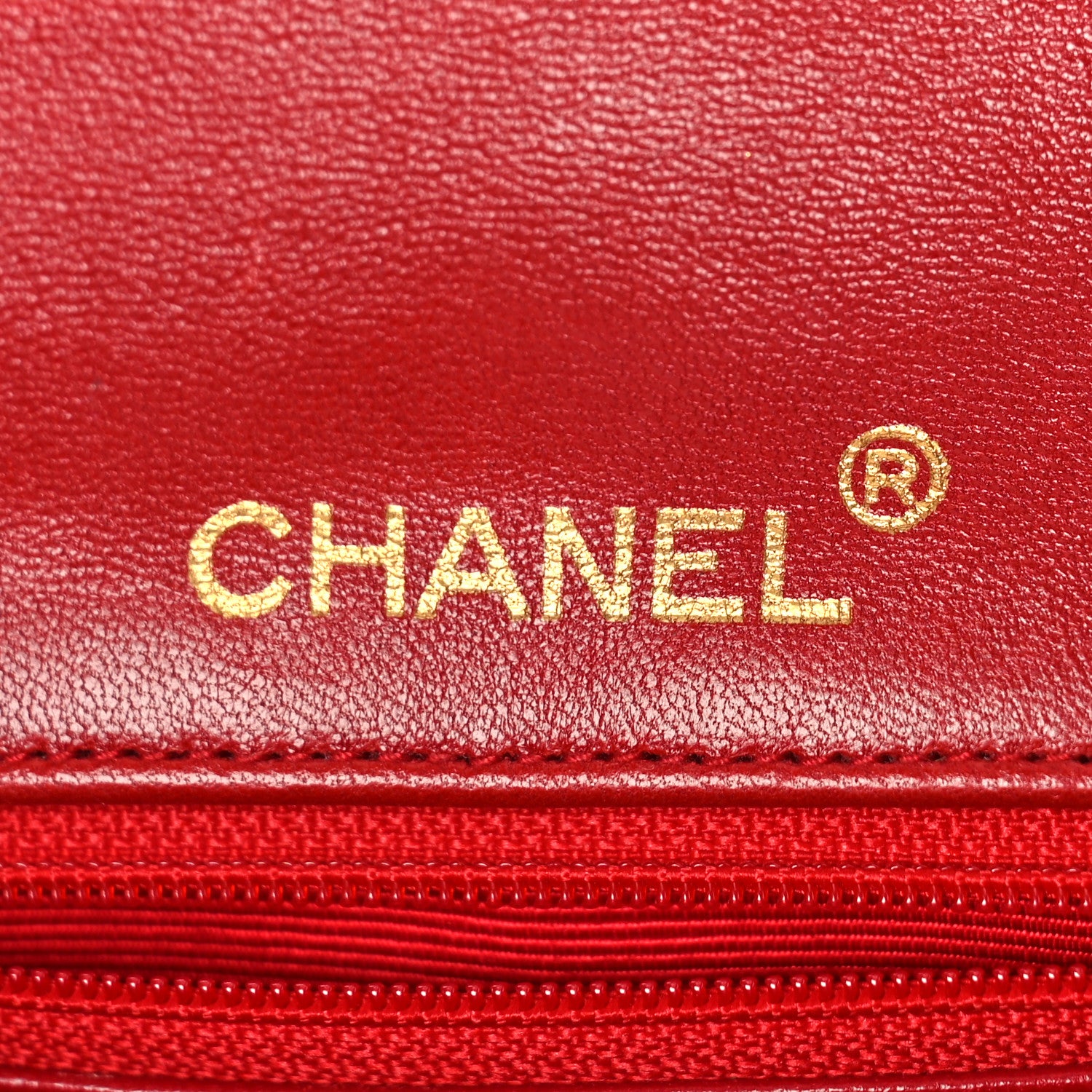 Chanel Lambskin Quilted Mini Square Flap Red 6 of 9