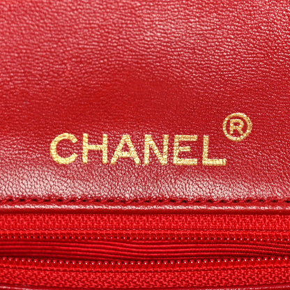 Chanel Lambskin Quilted Mini Square Flap Red 6 of 9
