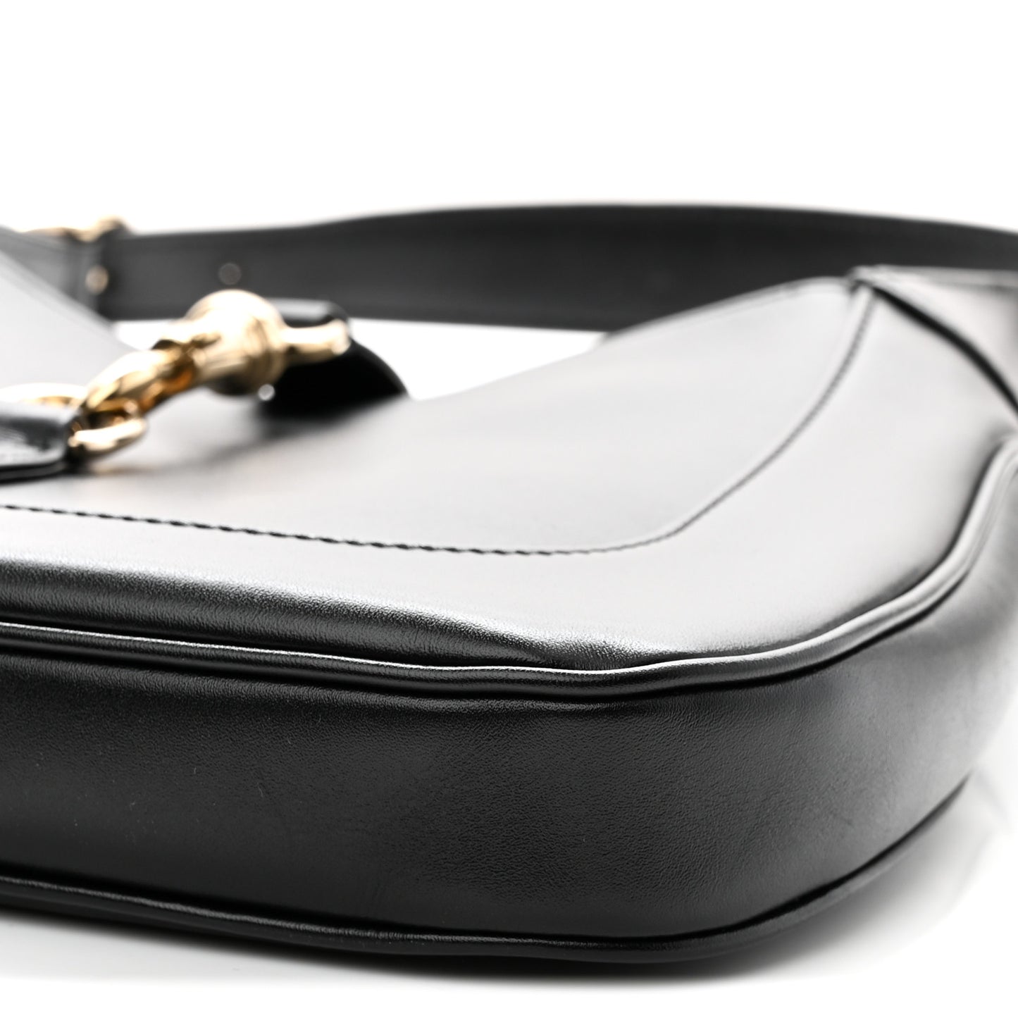 Calfskin Small Jackie Shoulder Bag Black
