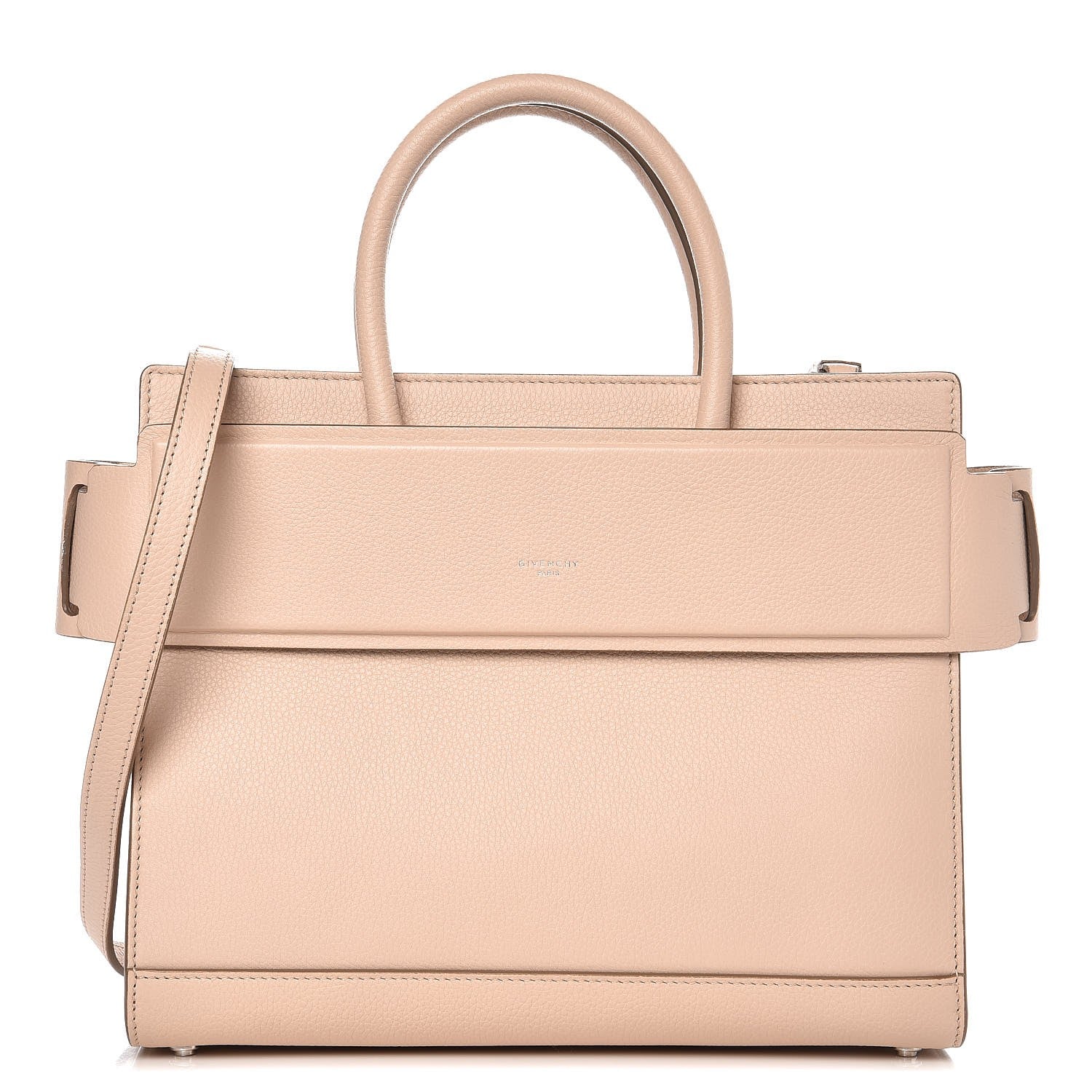Givenchy Grained Calfskin Small Horizon Satchel Nude Pink 1 of 8