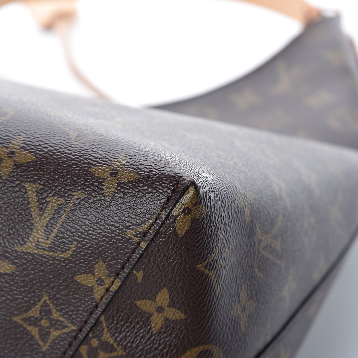Monogram Flower Hobo Beige