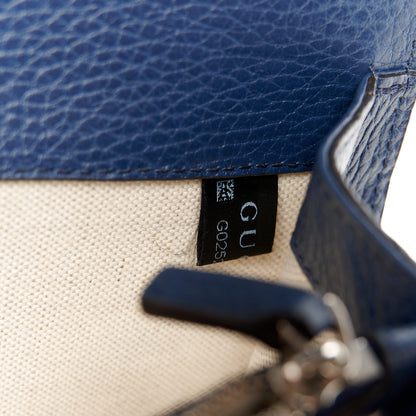 Gucci Pebbled Calfskin Small Dionysus Shoulder Bag Blue Agata 7 of 11