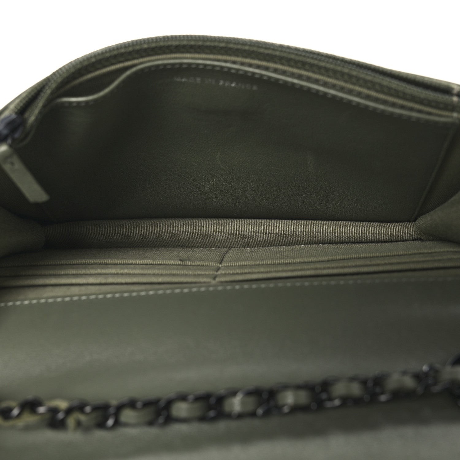 Chanel Lambskin Quilted Trendy CC Wallet On Chain WOC Green 5 of 12