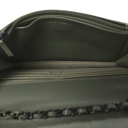 Chanel Lambskin Quilted Trendy CC Wallet On Chain WOC Green 5 of 12