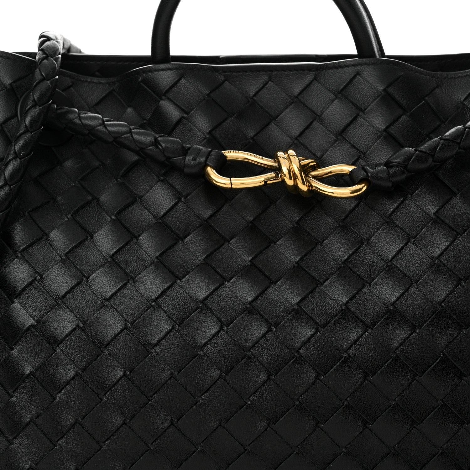 Bottega Veneta Nappa Intrecciato Medium Andiamo Shoulder Bag Black 7 of 9