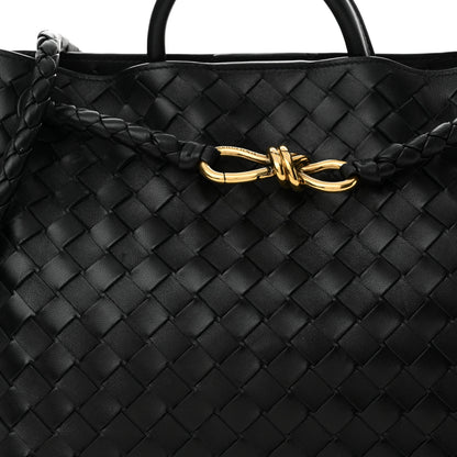 Bottega Veneta Nappa Intrecciato Medium Andiamo Shoulder Bag Black 7 of 9