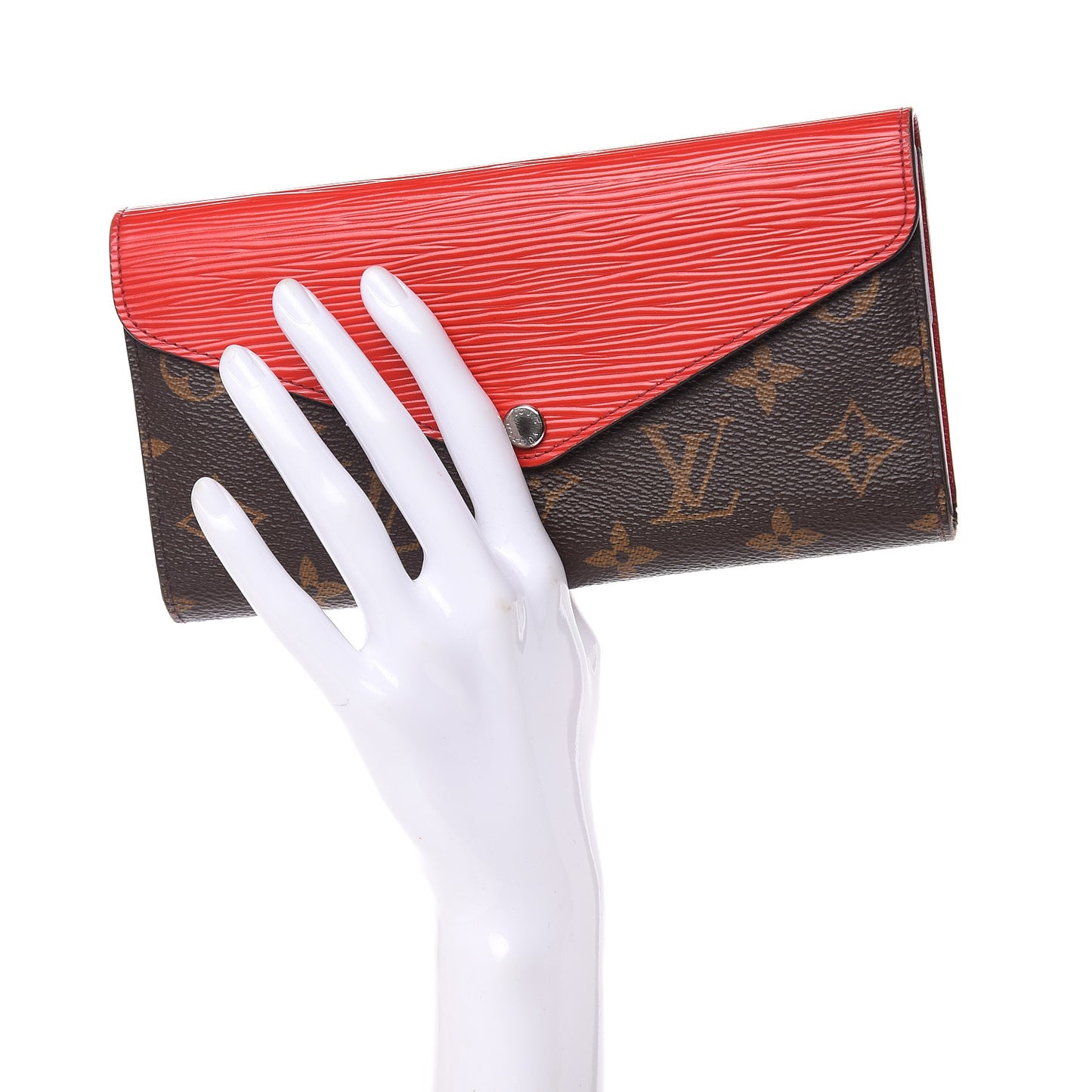 Monogram Epi Marie-Lou Long Wallet Coquelicot