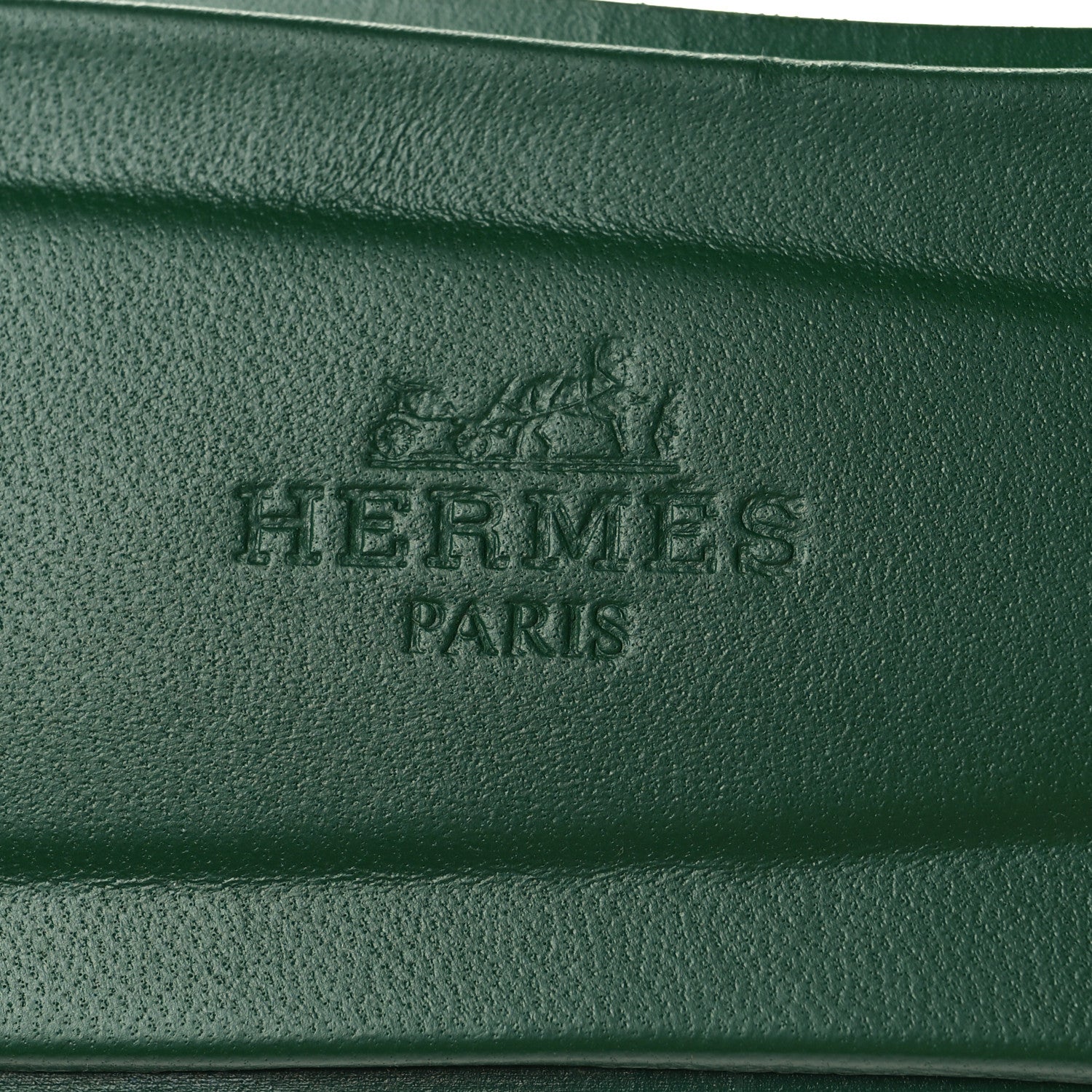 Hermes Epsom Oran Sandals 38.5 Vert Cactus 8 of 9