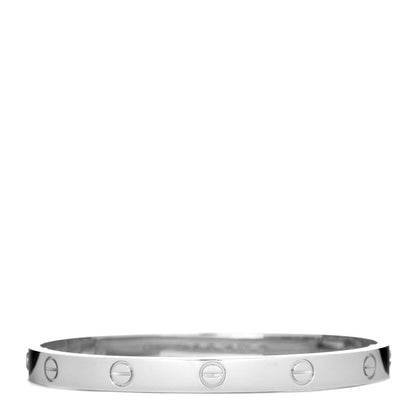 Cartier 18K White Gold LOVE Bracelet 18 1 of 6