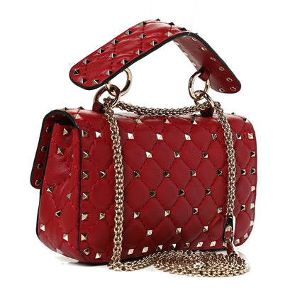 Valentino Garavani Nappa Small Rockstud Spike Shoulder Bag Rosso Valentino 2 of 10