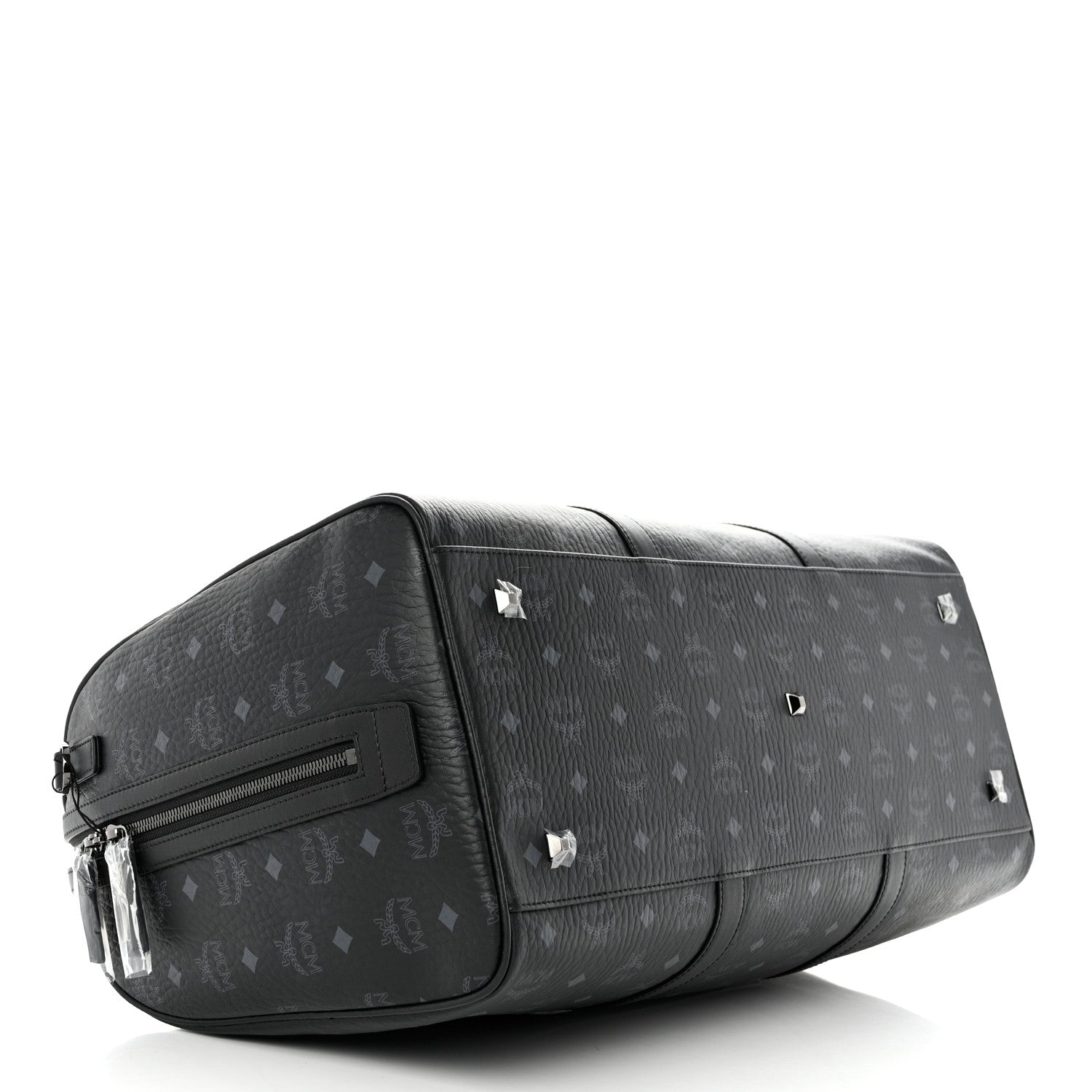 MCM Visetos Ottomar Weekender Duffle Bag Black 4 of 10