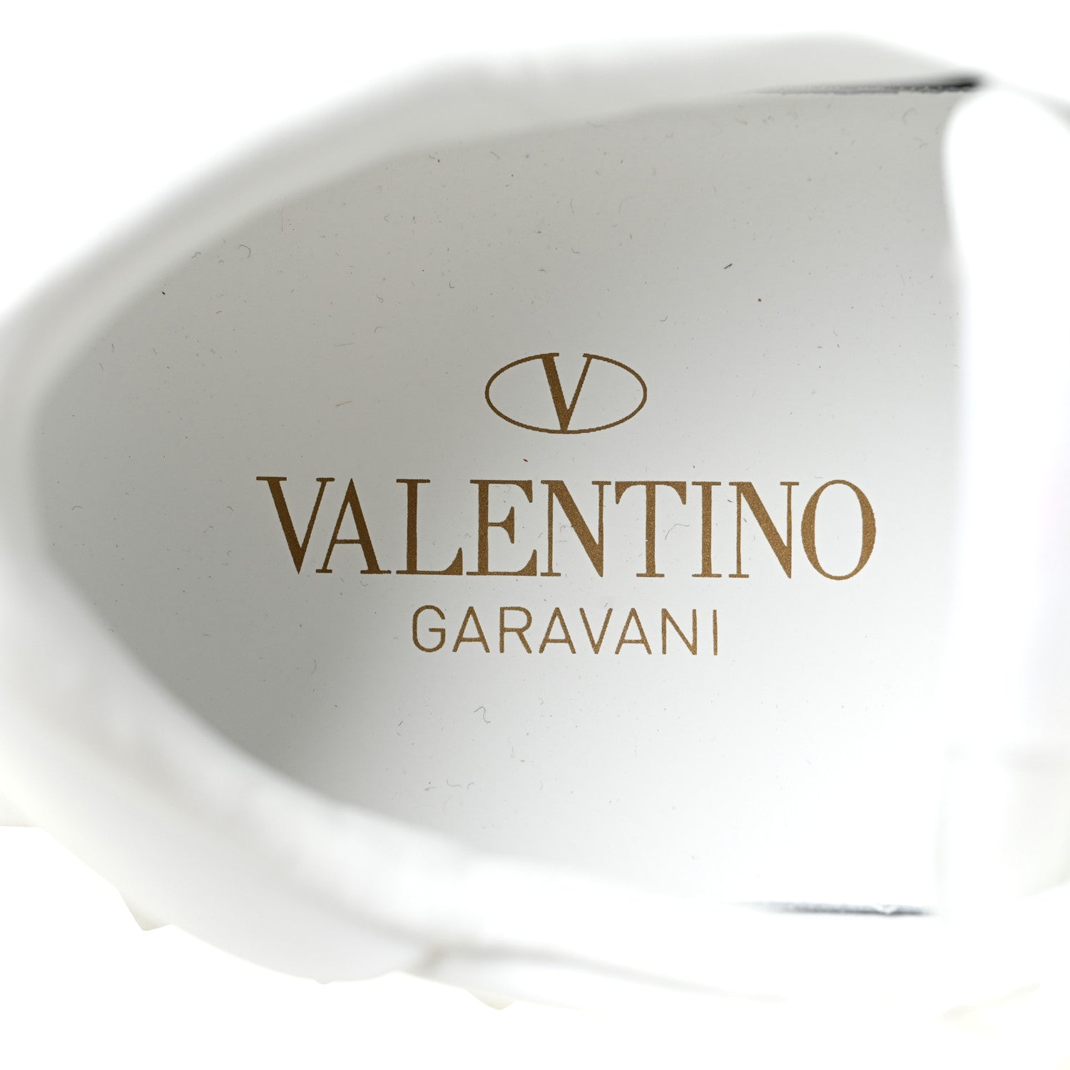 Valentino Garavani Calfskin Calf Hair Untitled Rockstud Open Sneakers 37.5 Bianco 7 of 8