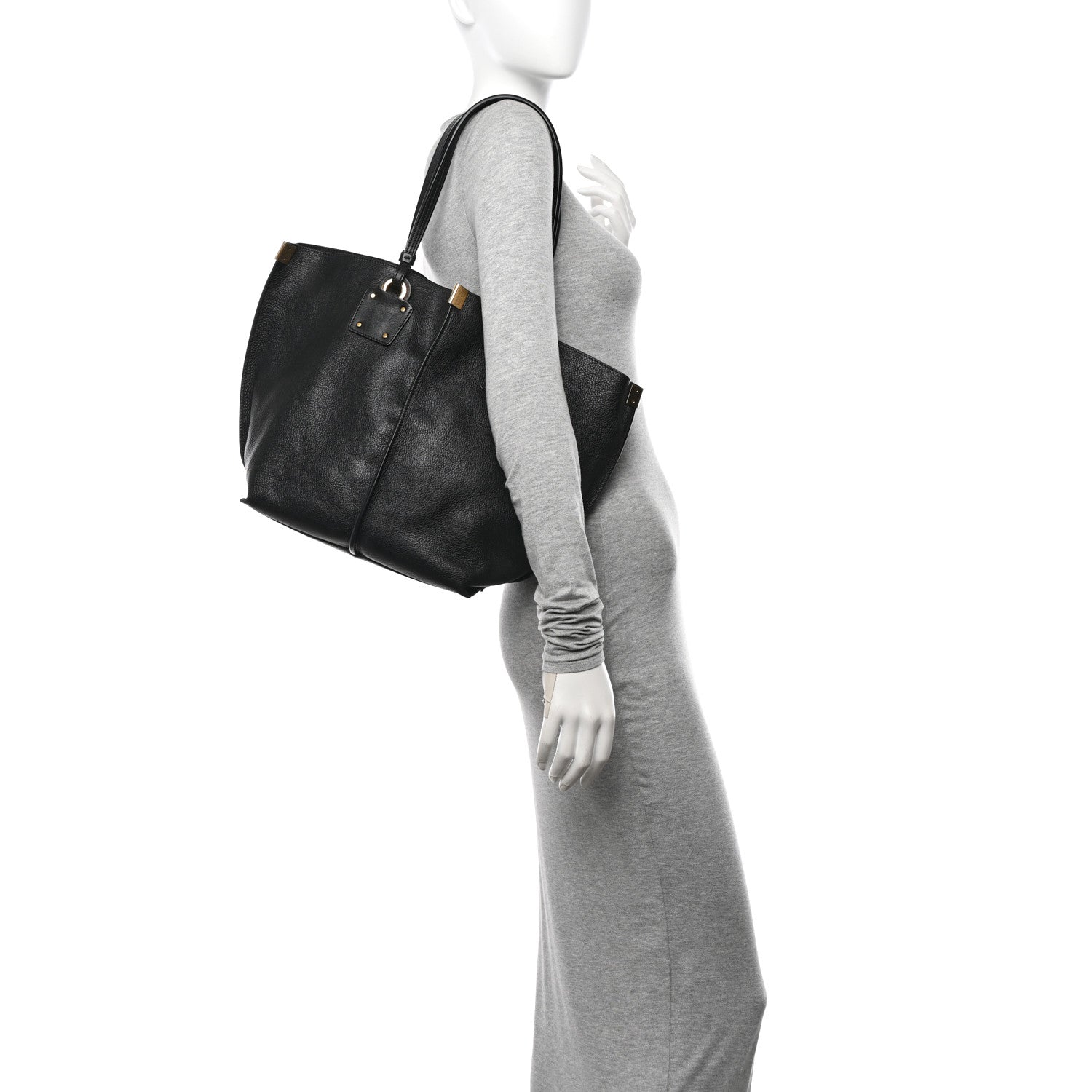 Chloe Smooth Calfskin Medium Vick Tote Black 2 of 12