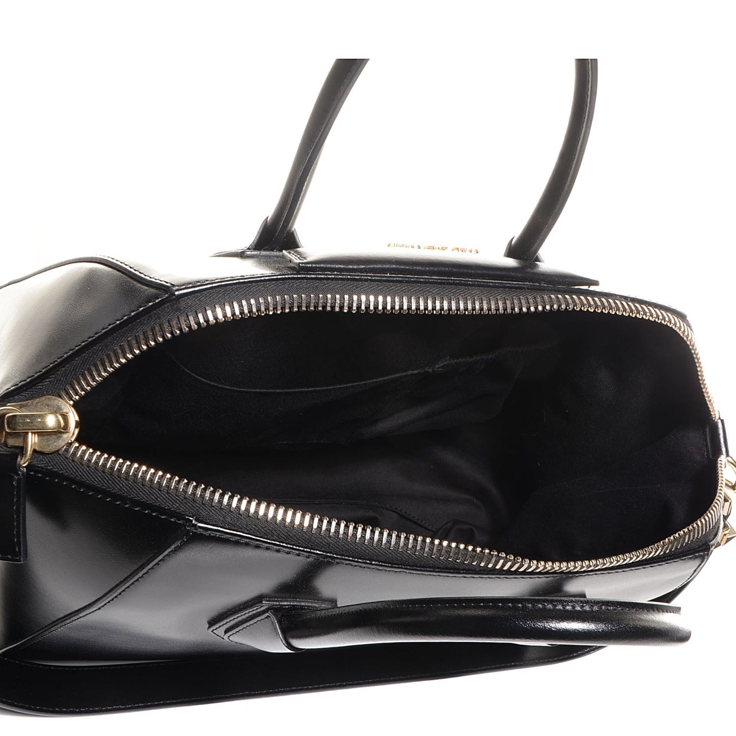 Shiny Lord Calfskin Medium Antigona Black