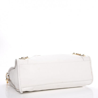 Balenciaga Chevre Gold Metallic Edge Hardware City White 4 of 7