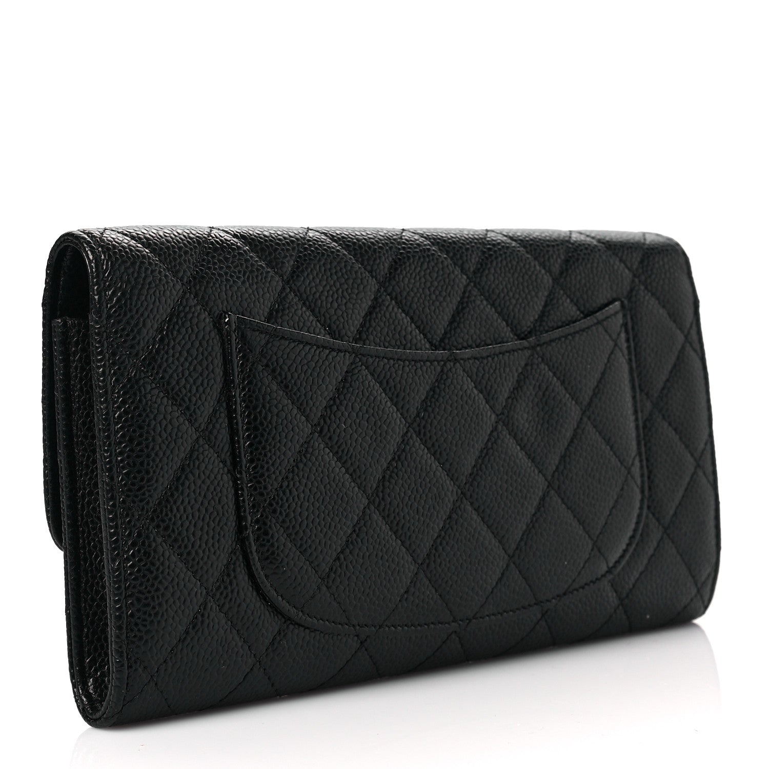 Chanel Caviar Quilted Travel Wallet Black 4 of 8