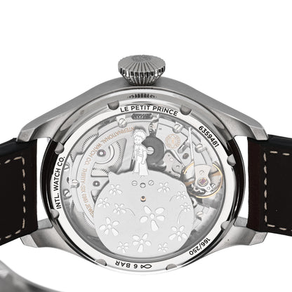 IWC Stainless Steel Calfskin 46mm Big Pilot's Annual Calendar “Le Petit Prince” Automatic Watch Blue IW502710 4 of 5