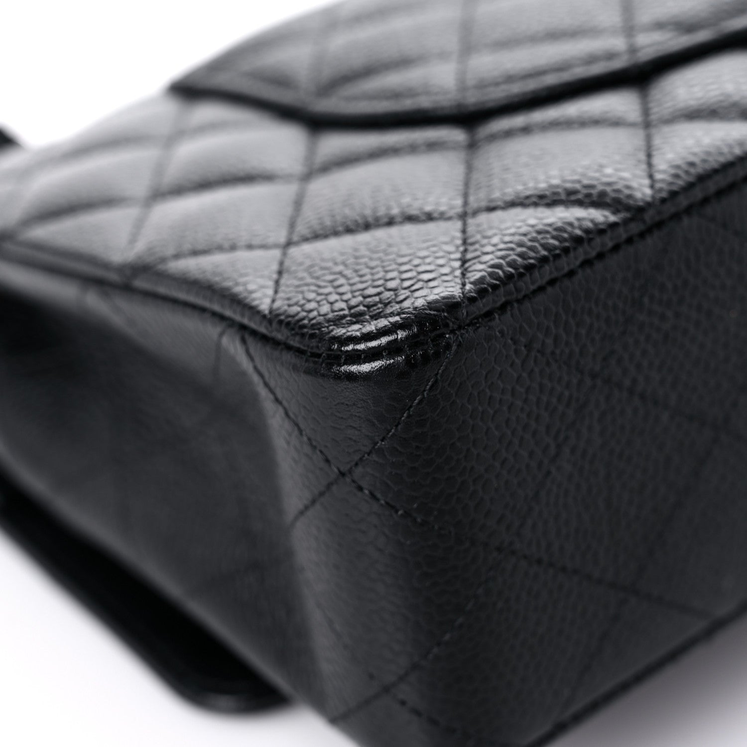 Chanel Caviar Quilted Medium Double Flap Black 10 of 14