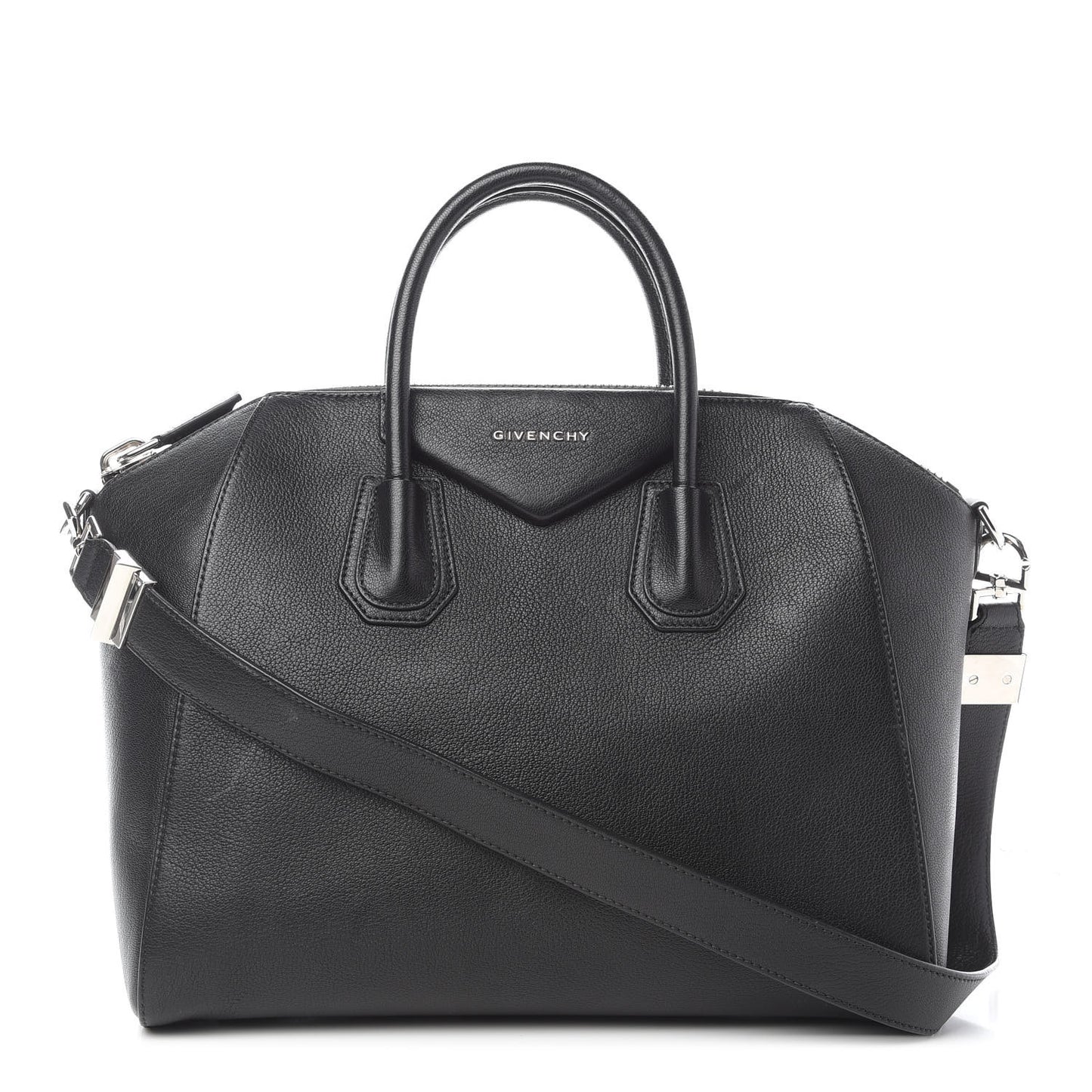Sugar Goatskin Medium Antigona Black
