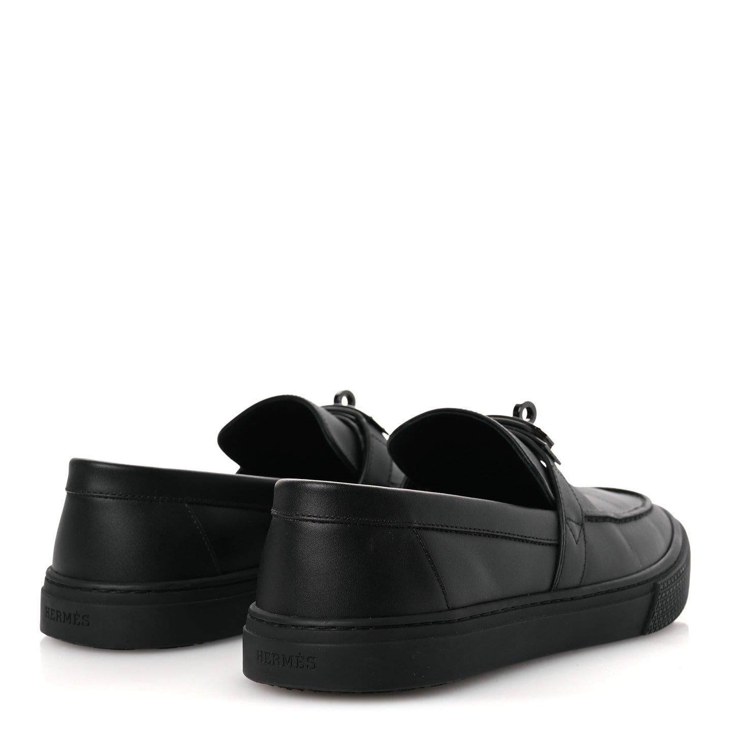 Calfskin Mens Game Slip On Sneakers 40 Black