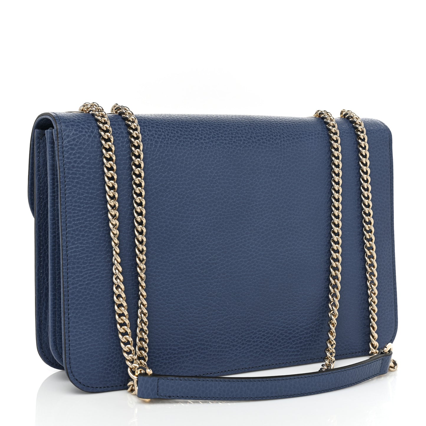 Dollar Calfskin Interlocking G Shoulder Bag Caspian