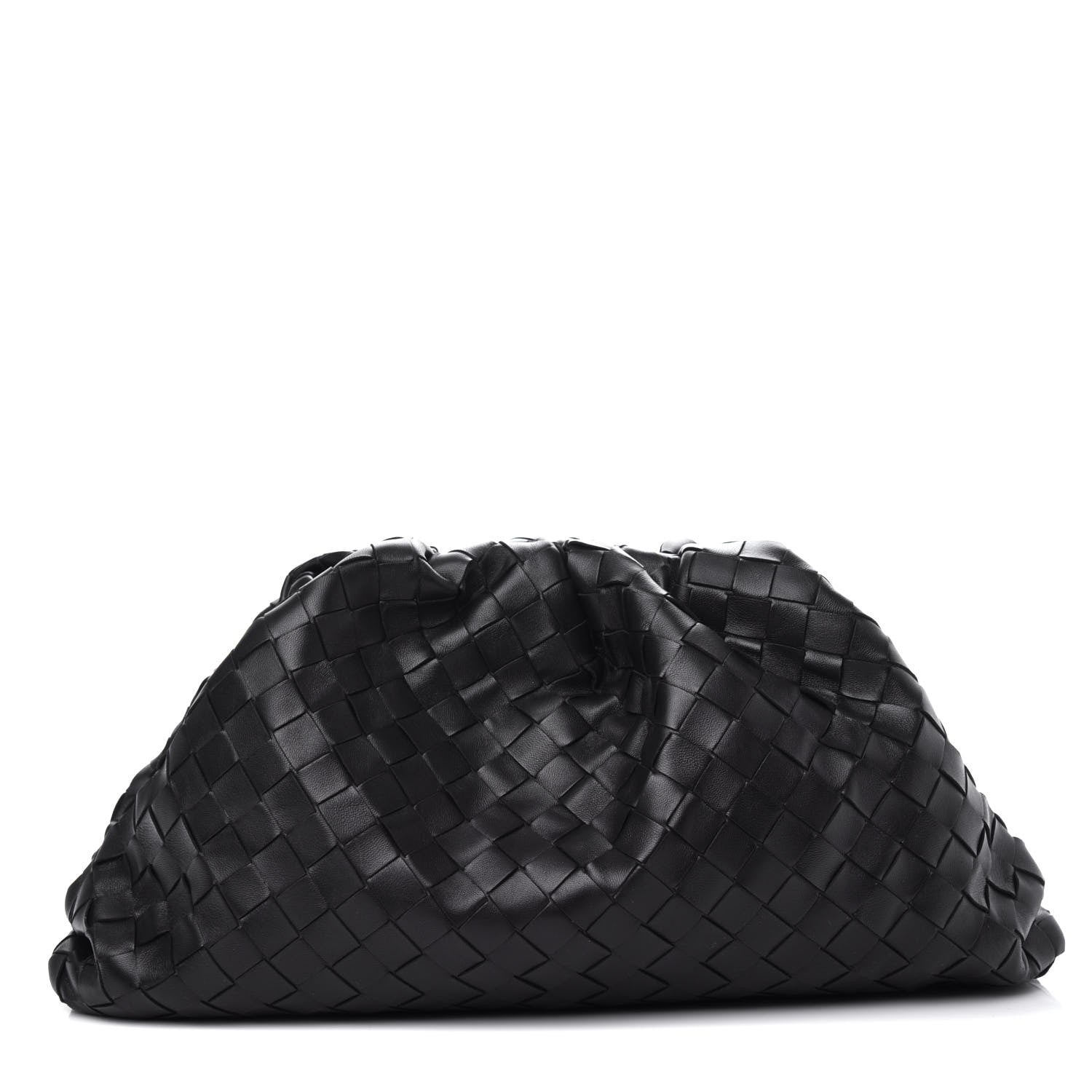Bottega Veneta Nappa Maxi Intreccio The Pouch Oversized Clutch Black 1 of 10
