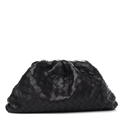 Bottega Veneta Nappa Maxi Intreccio The Pouch Oversized Clutch Black 1 of 10