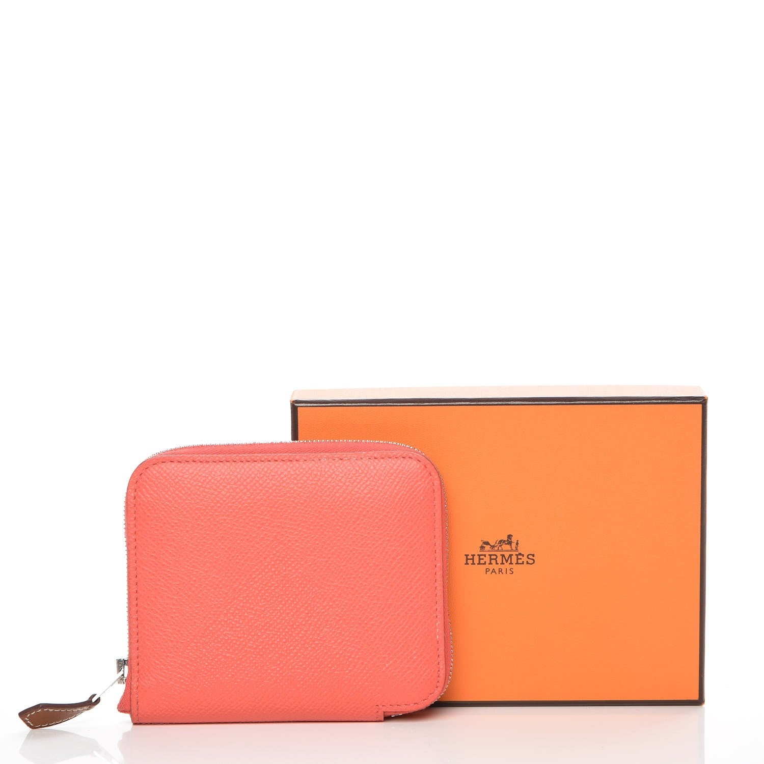Hermes Epsom Silk'in Compact Wallet Rose Jaipur 8 of 8