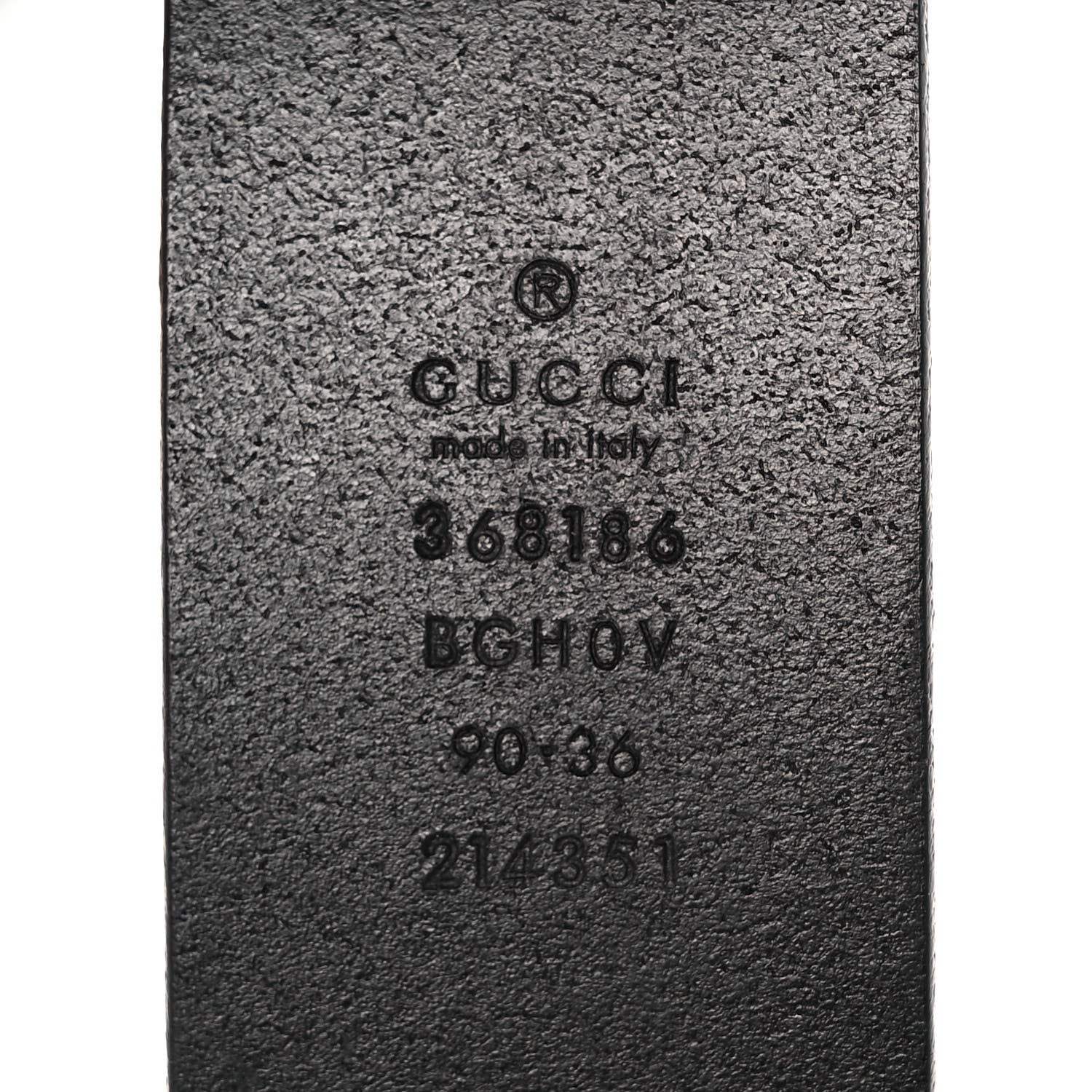 Gucci Selleria Calfskin Monochrome Interlocking G 37mm Belt 90 36 Black 3 of 4