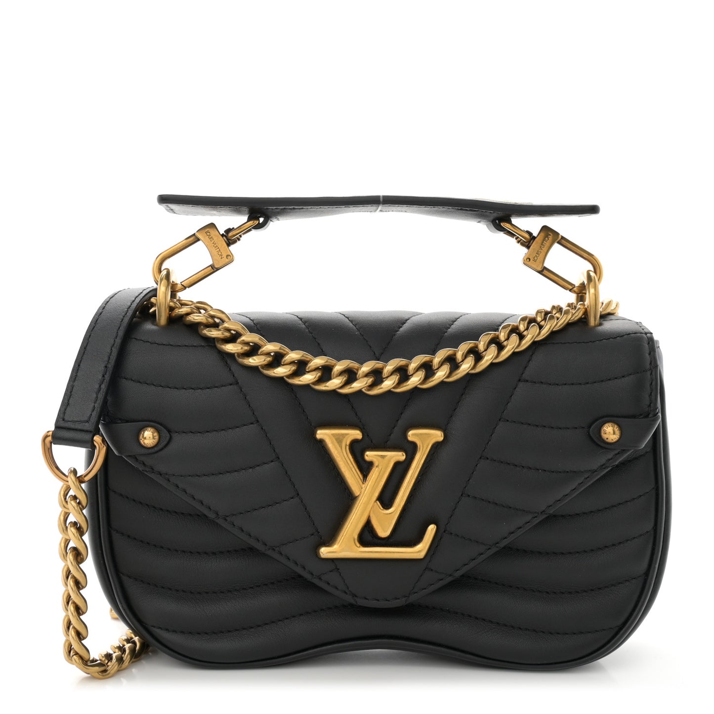 Calfskin New Wave Chain PM Black