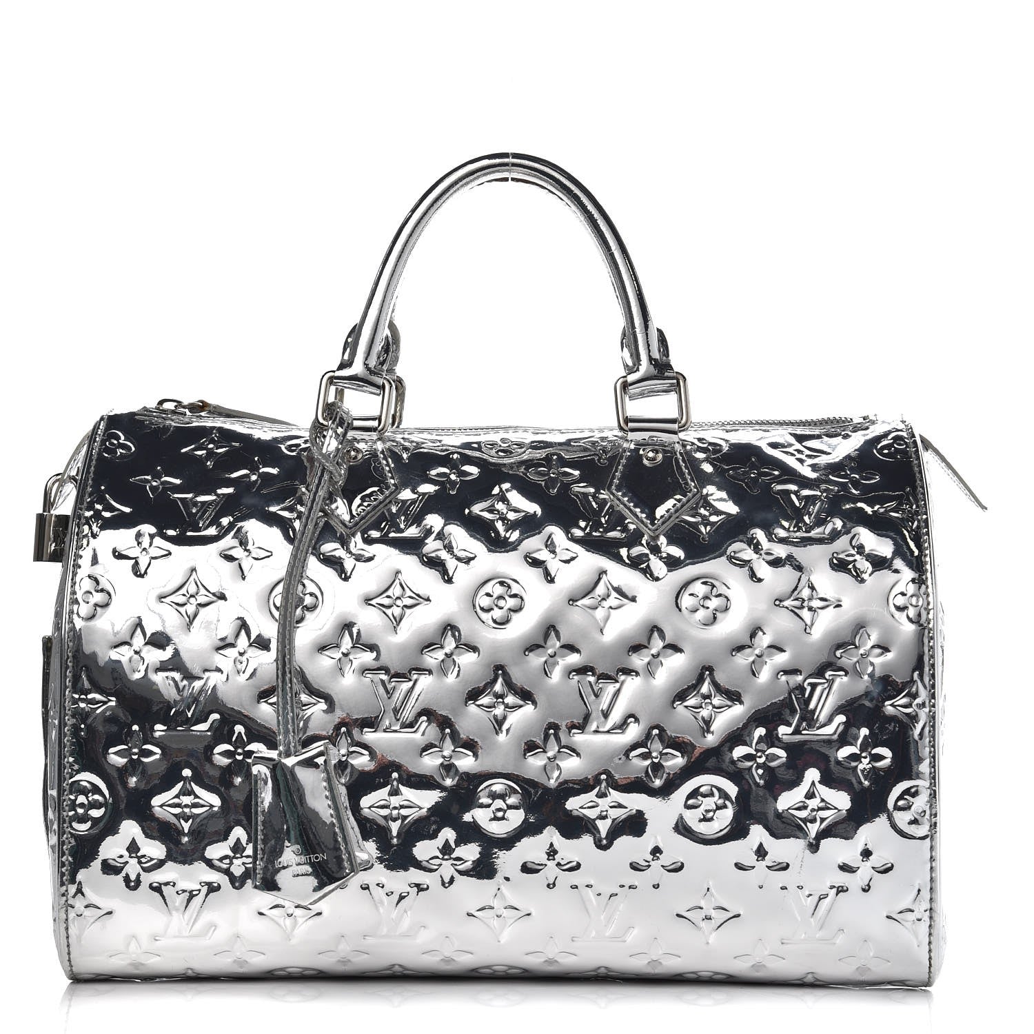 Louis Vuitton Monogram Miroir Speedy 30 Silver 1 of 13