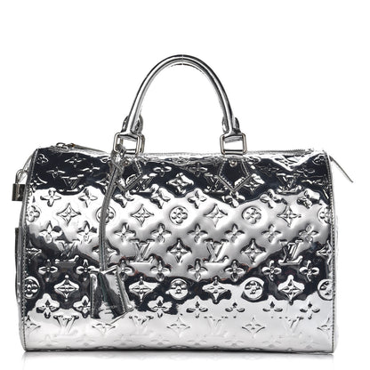 Louis Vuitton Monogram Miroir Speedy 30 Silver 1 of 13