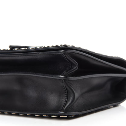Prada Calf Hair City Calfskin Studded Cahier Bag Black 7 of 12