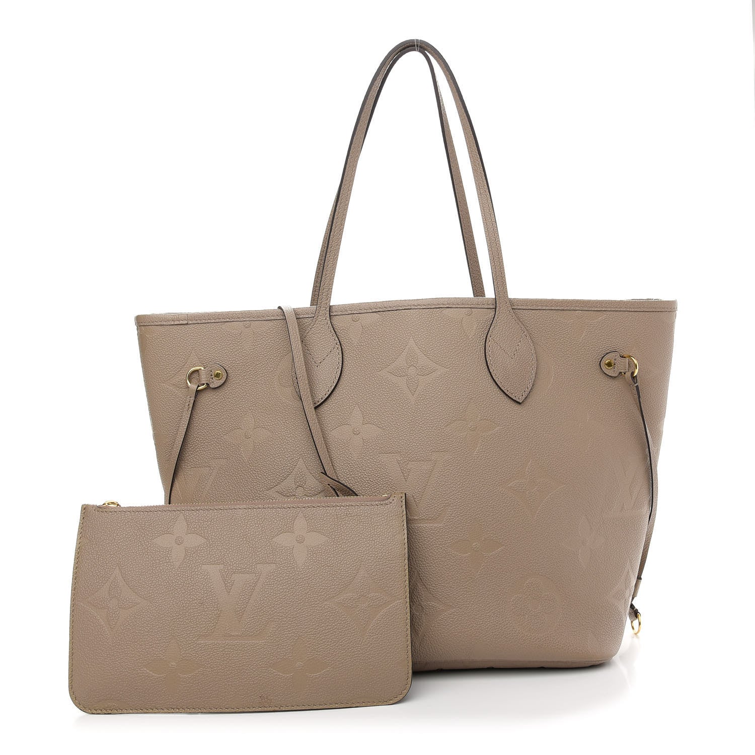 Louis Vuitton Empreinte Monogram Giant Neverfull MM Tourterelle 1 of 10