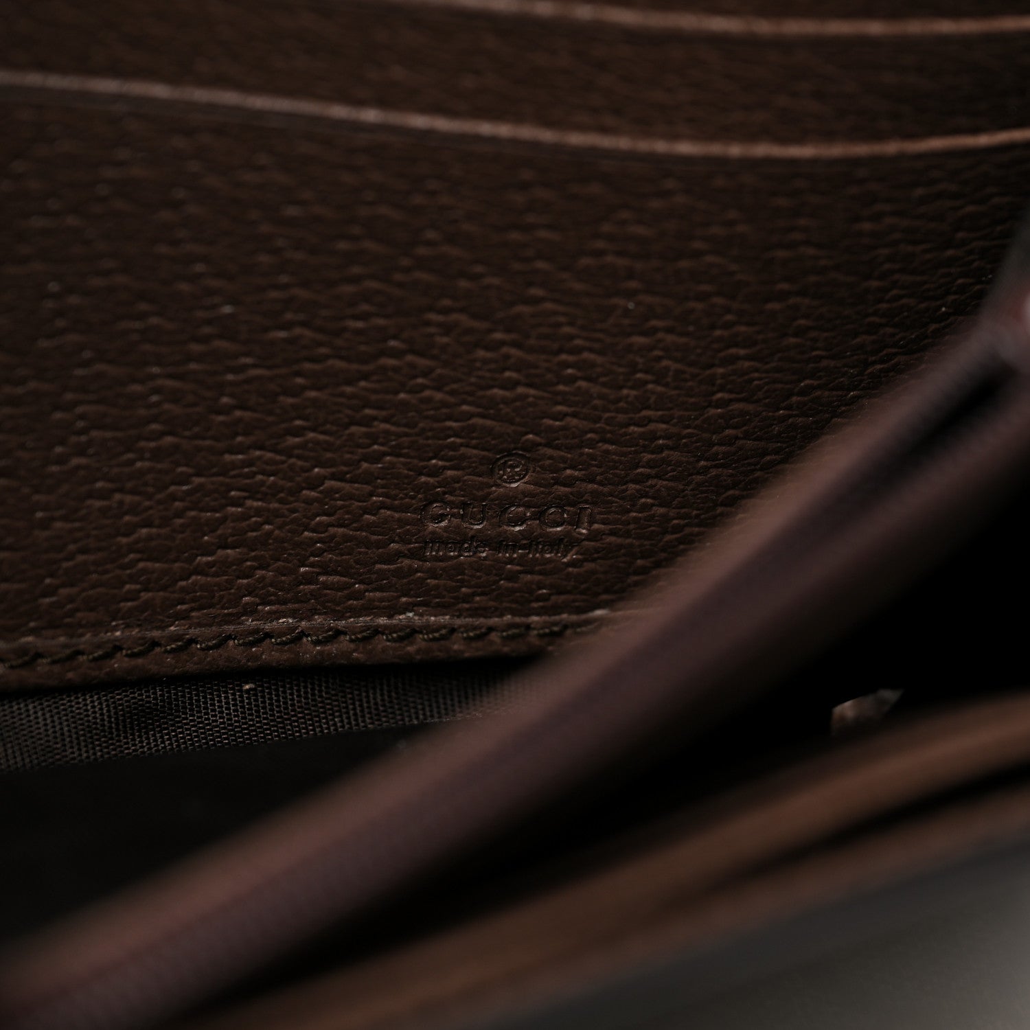 Gucci GG Supreme Monogram Web Ophidia Continental Wallet Brown 6 of 9