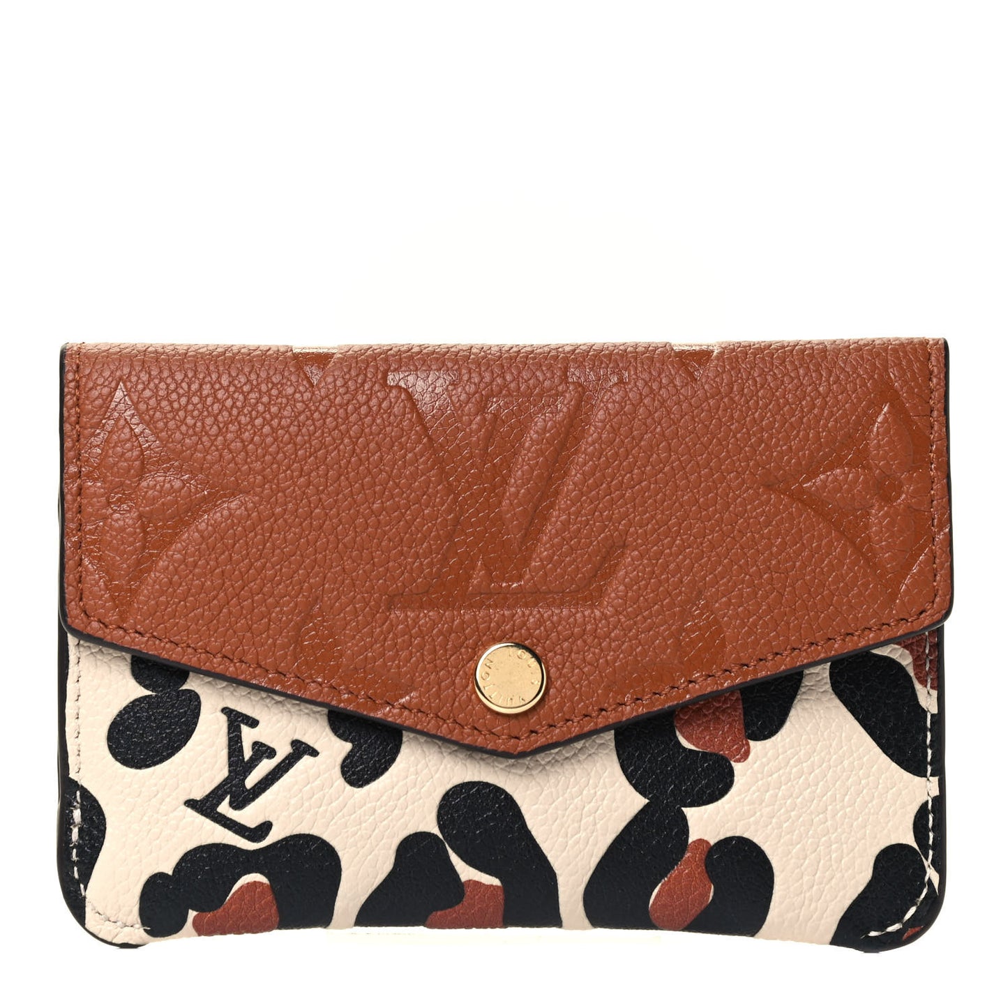 Empreinte Monogram Giant Wild At Heart Key Pouch Caramel
