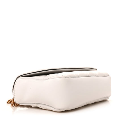 Versace Nappa Quilted Virtus Evening Bag White 4 of 10