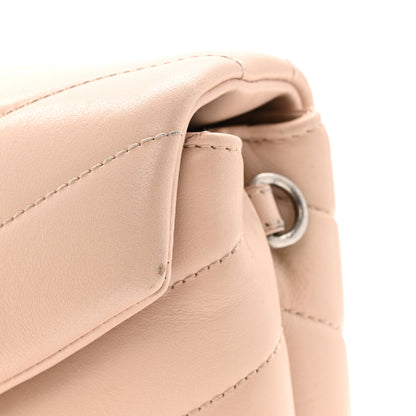 Saint Laurent Calfskin Y Quilted Monogram Toy Loulou Crossbody Bag Nude Powder 12 of 15