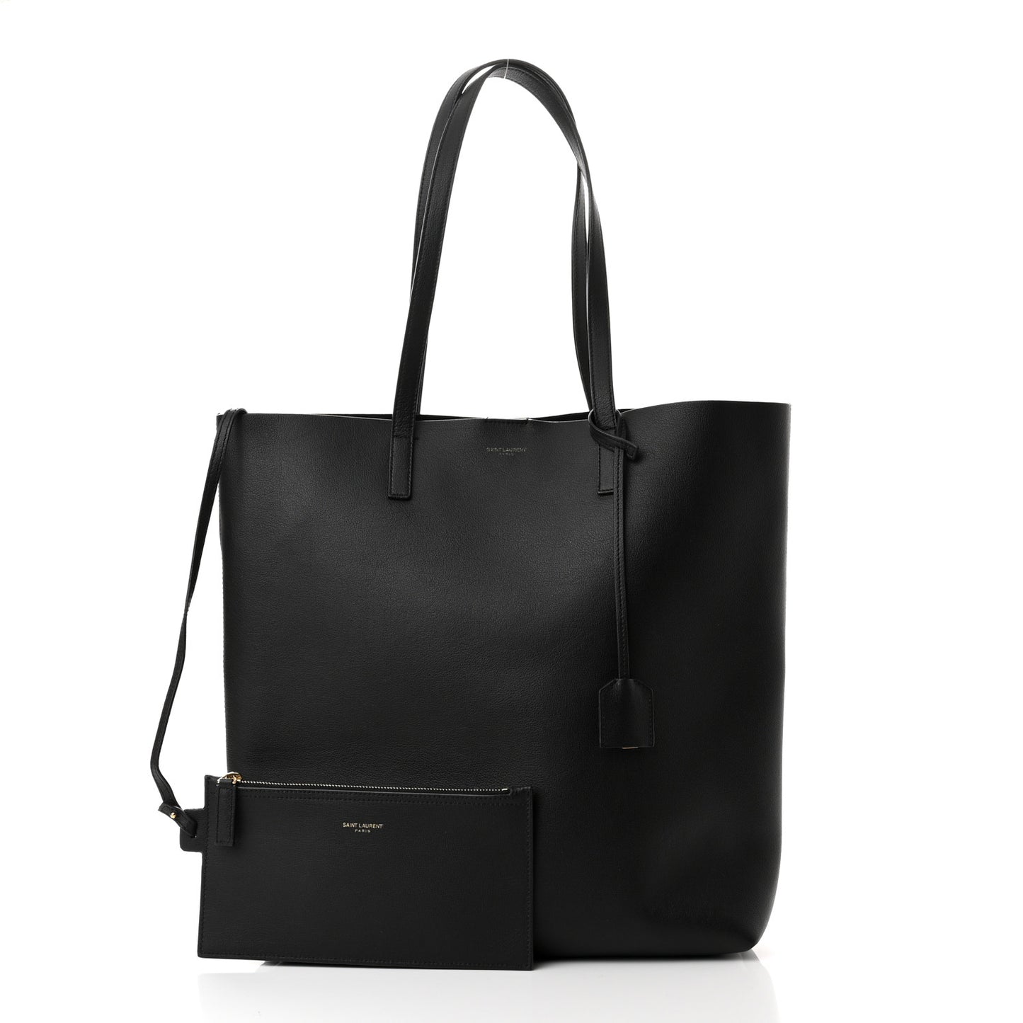 Calfskin Toy Shopping Tote Black