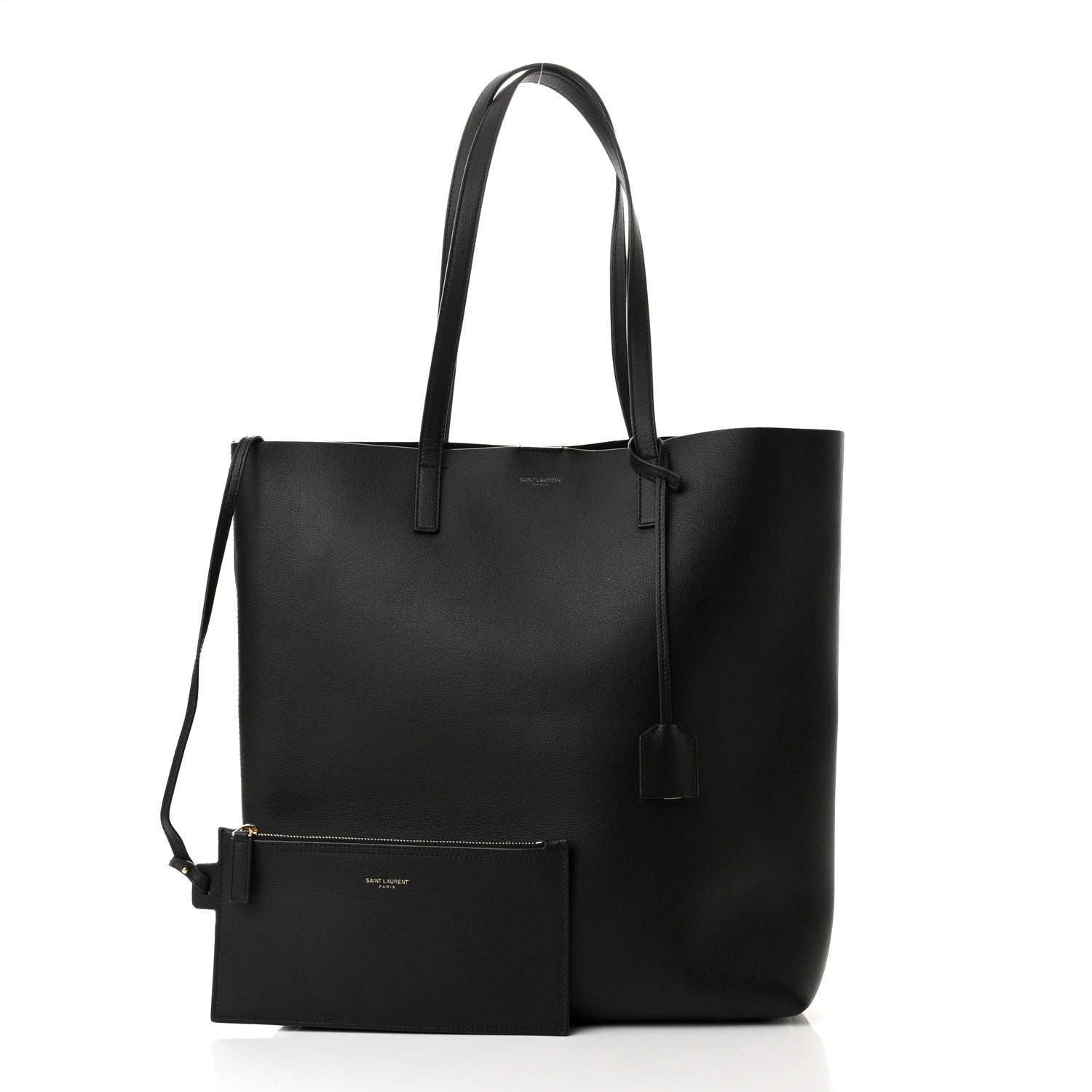 Saint Laurent Calfskin Toy Shopping Tote Black 3 of 10