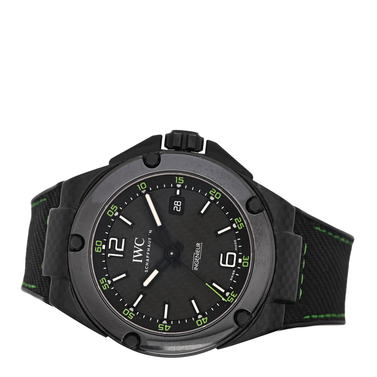 IWC Black Carbon Rubber 46mm Ingenieur Automatic Watch Black IW322404 2 of 5