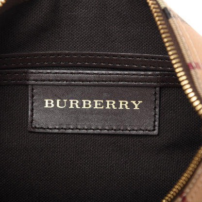 Burberry Haymarket Check Small Chester Bowling Bag Chocolate 8 of 10