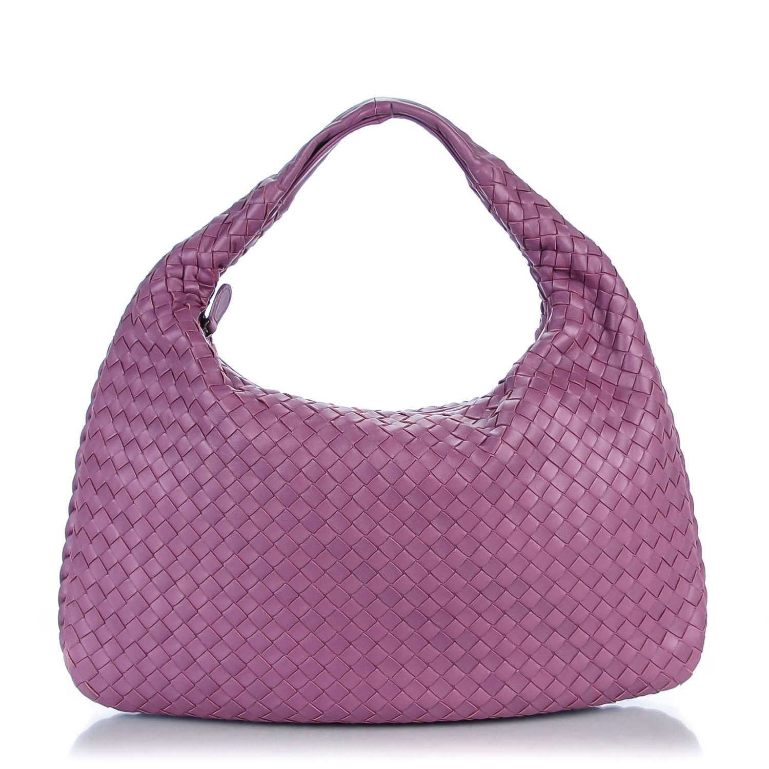 Bottega Veneta Nappa Intrecciato Medium Veneta Hobo Purple 1 of 7