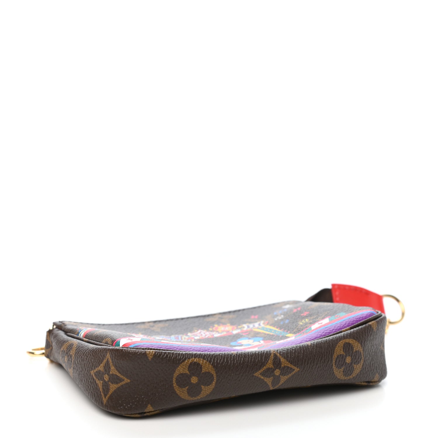 Louis Vuitton Monogram 2020 Christmas Animation Bumper Cars Mini Pochette Accessories Coquelicot 4 of 7