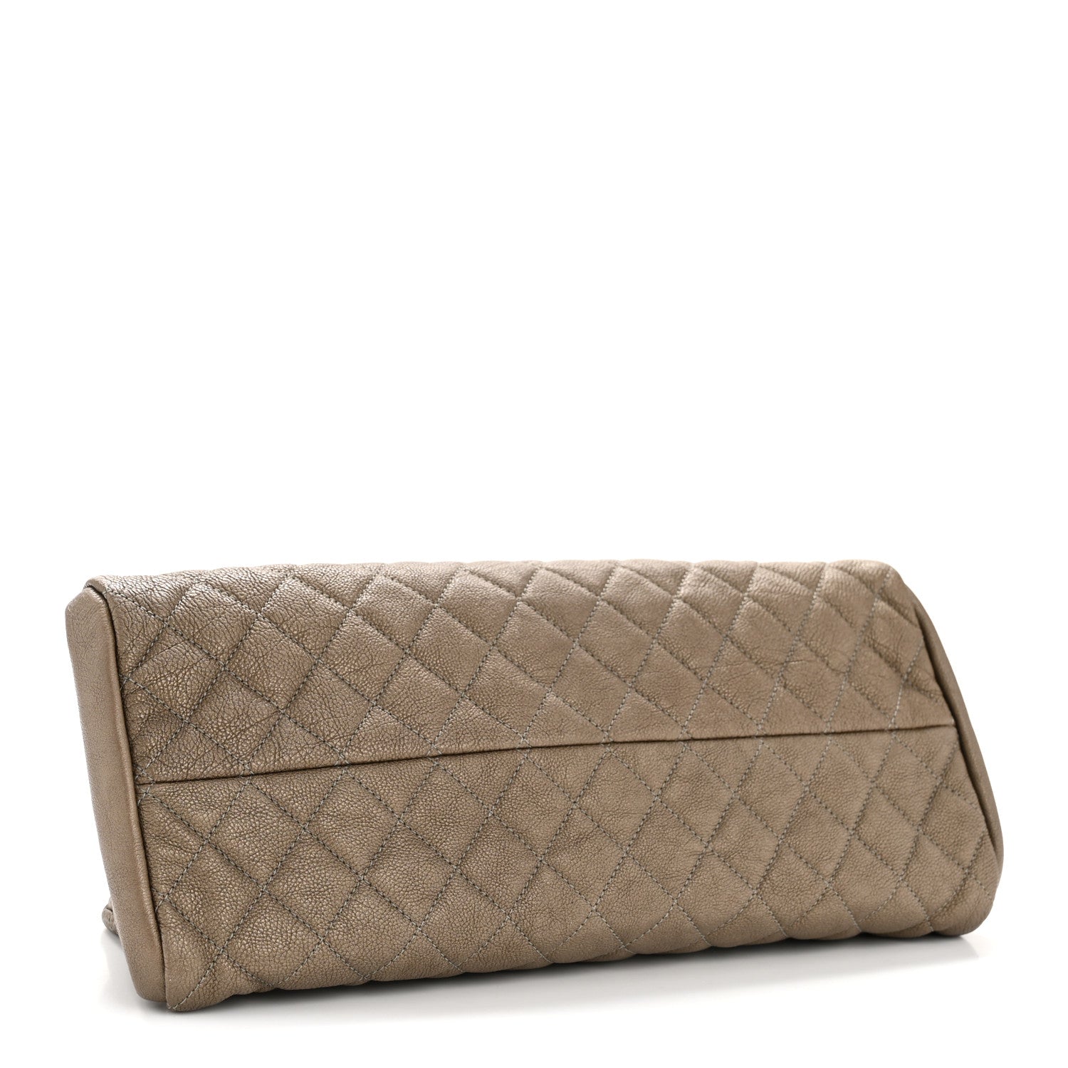 Chanel Metallic Caviar Quilted Medium Just Mademoiselle Beige 4 of 10