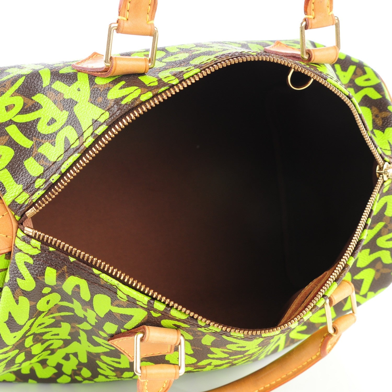 Louis Vuitton Monogram Graffiti Speedy 30 Green 4 of 6