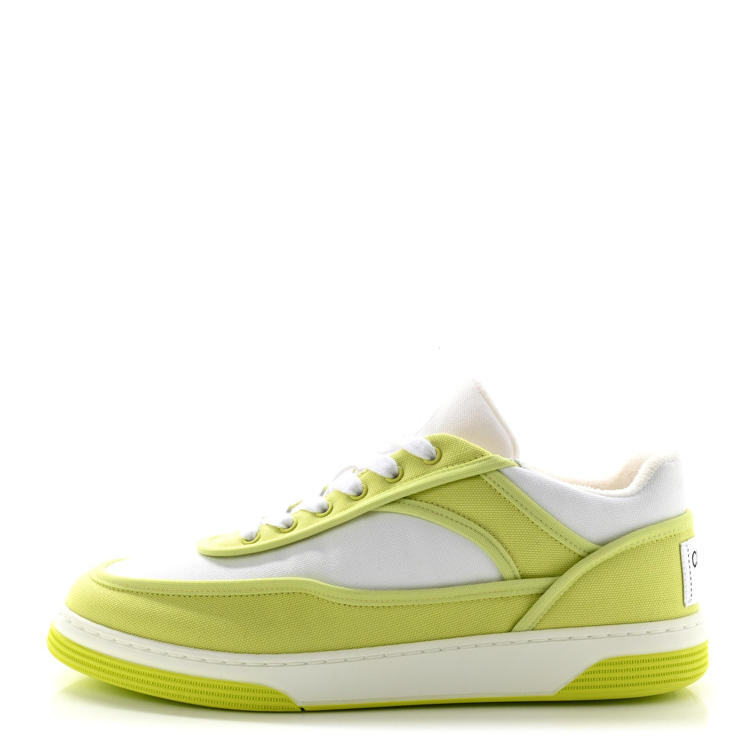 Chanel Fabric Womens Logo Sneakers 37 Green 1 of 13