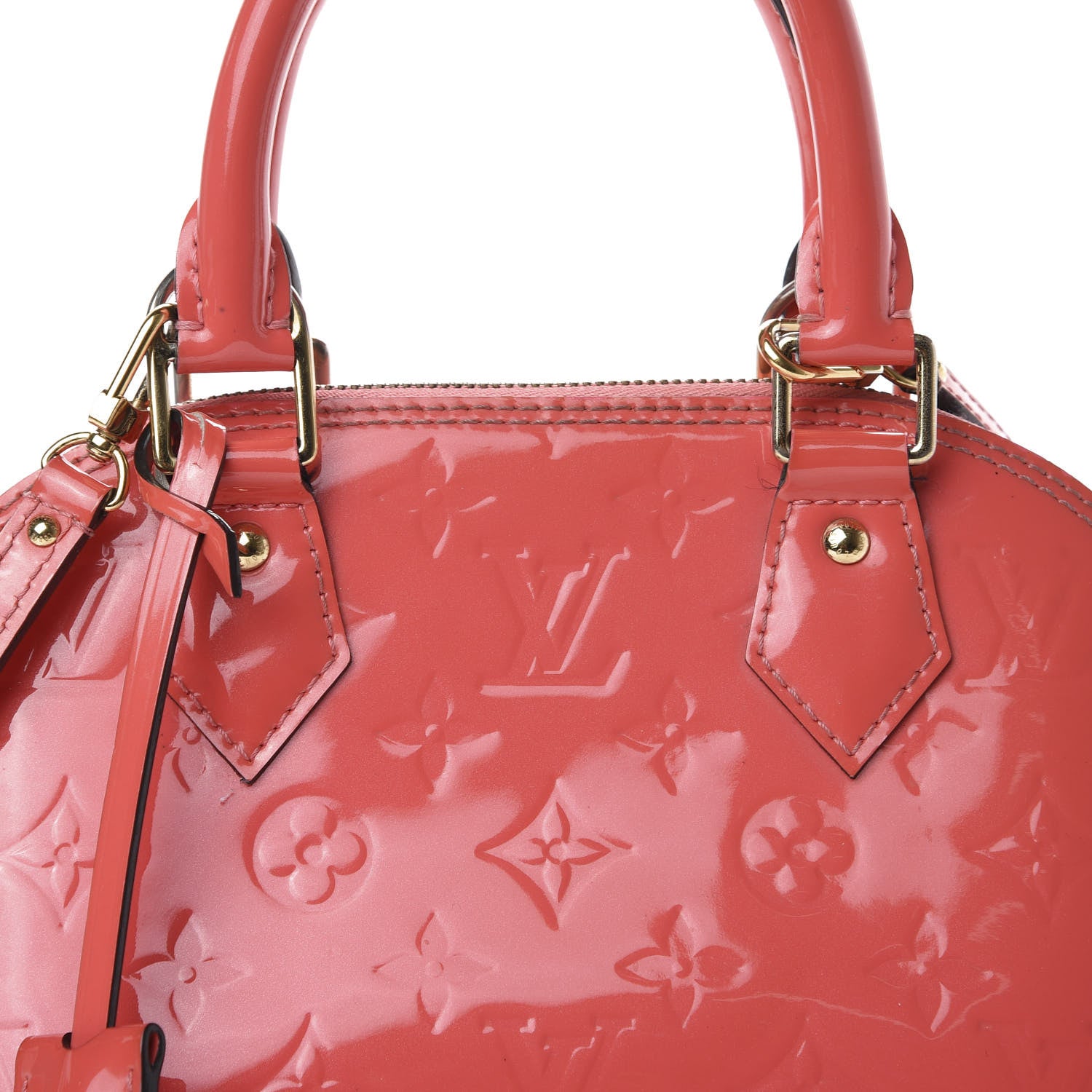 Louis Vuitton Vernis Alma BB Rose Litchi 9 of 11