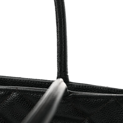 Chanel Caviar Quilted Medallion Tote Black 16 of 17